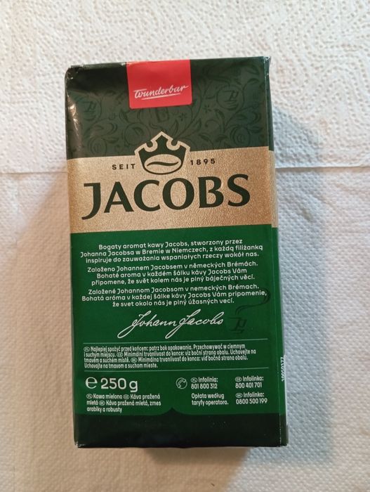 Jacobs Kronung Kawa Mielona 250g 9 szt.