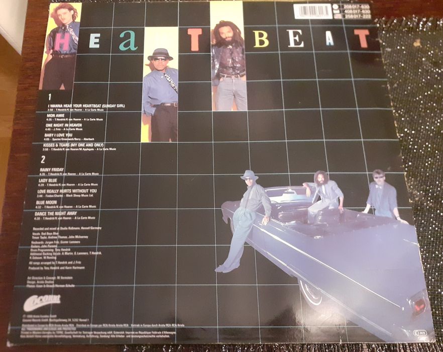 Bad Boys Blue Heartbeat winyl pierwsze wydanie