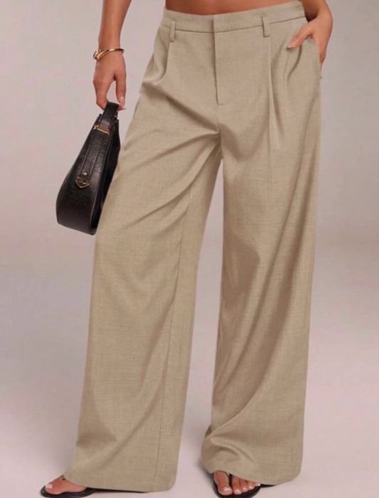 Classy calças - Beige (Shein)