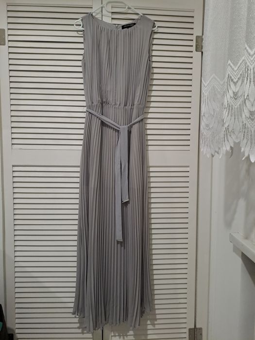 Długa szara  sukienka rozm 38