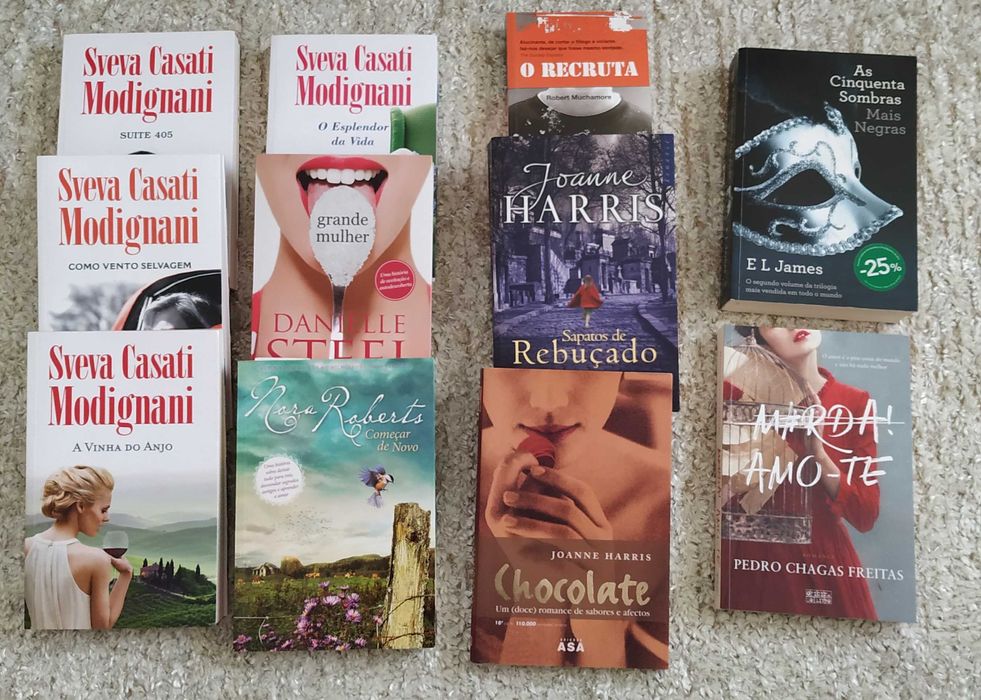 Lotes de 6 livros com portes incluídos