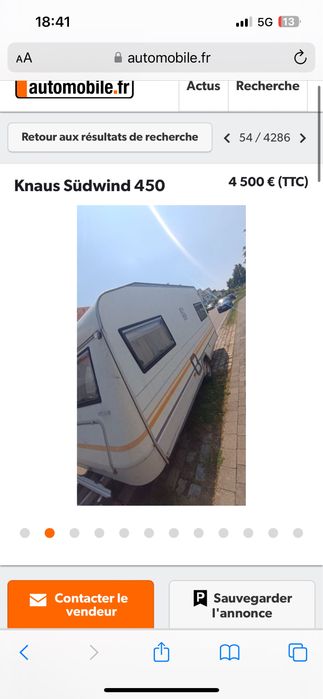 Przyczepa Kempingowa Knaus Sudwind 450