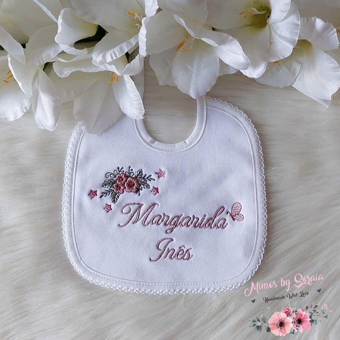 Babete c/ viés colorido - Personalizado