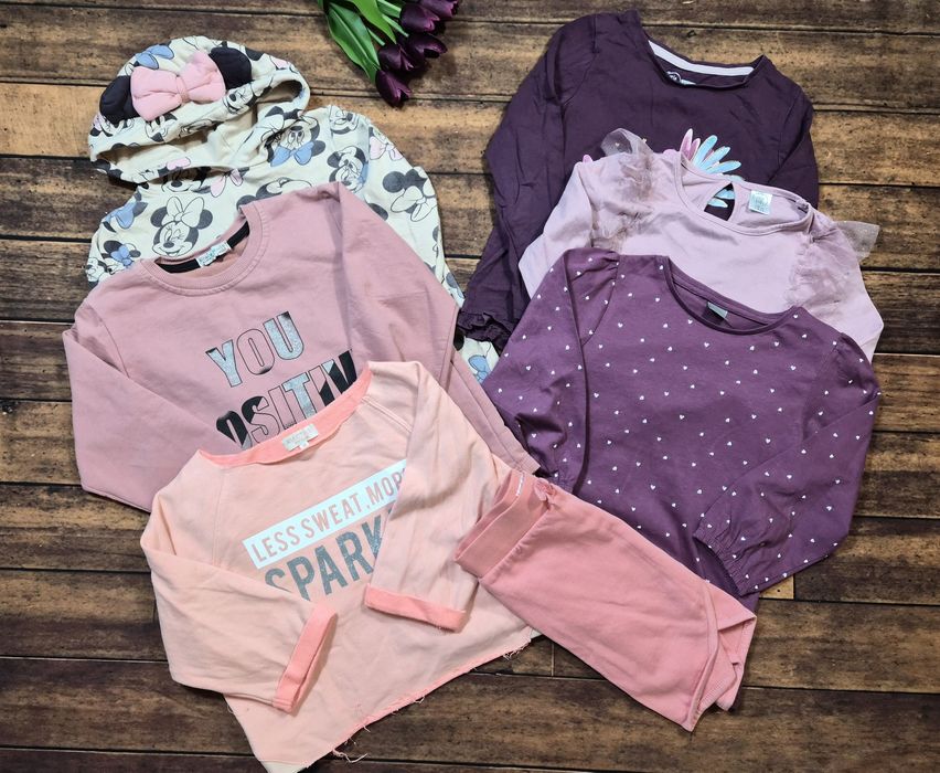 Okazja! Super paka dla dziewczynki! 122-128. Wiosna/lato 70 szt. Tanio