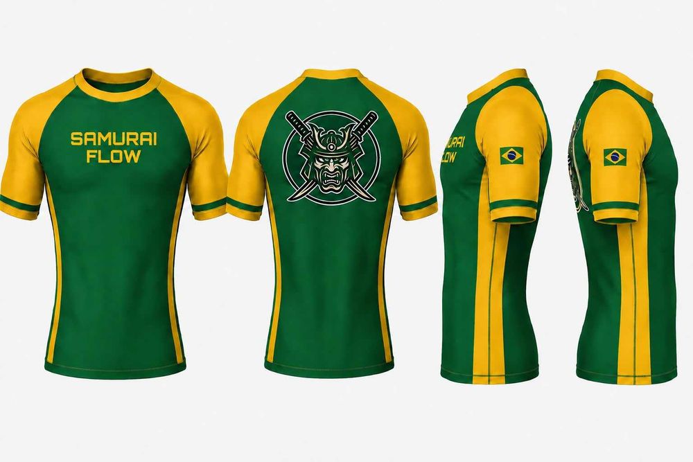 Rashguard jiu jitsu Samurai Flow