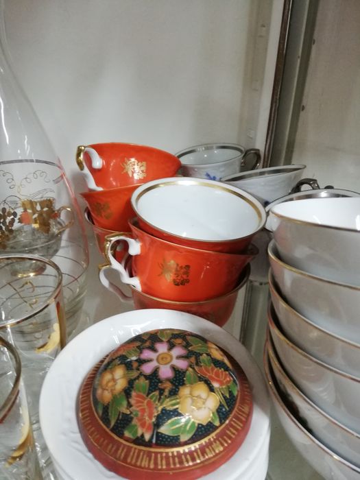 Szkło kryształ porcelana PRL