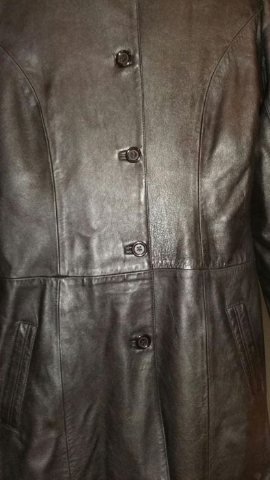 Casaco comprido de pele verdadeira