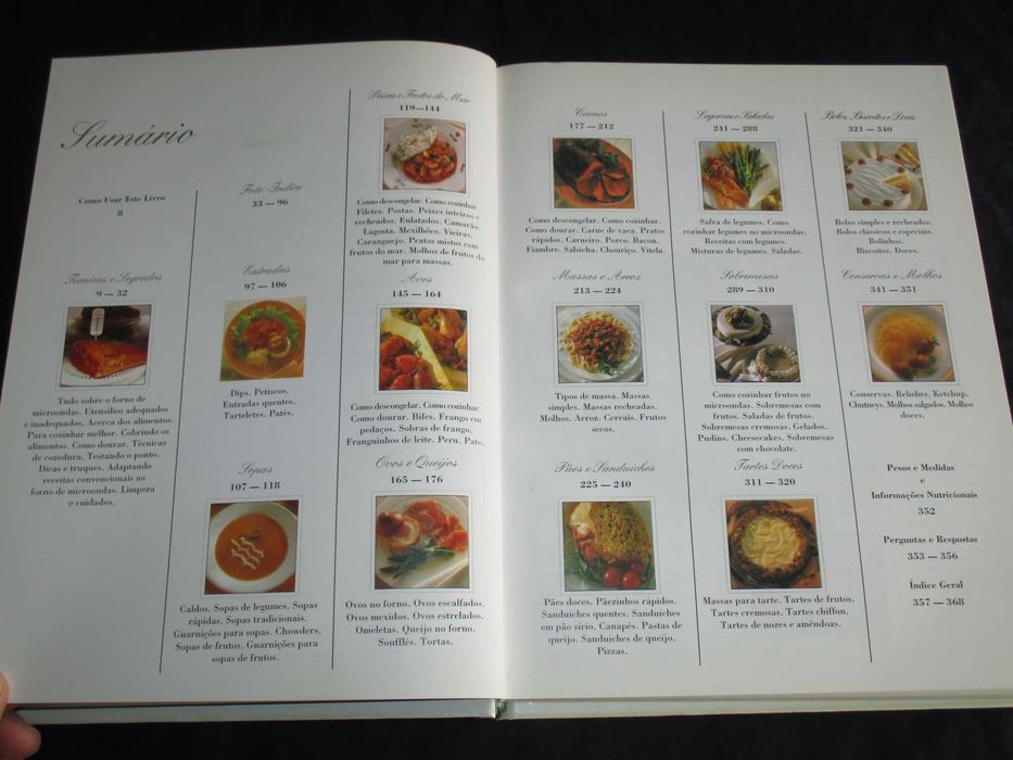 Livro Cozinhando com o Microondas Curso Prático Ilustrado