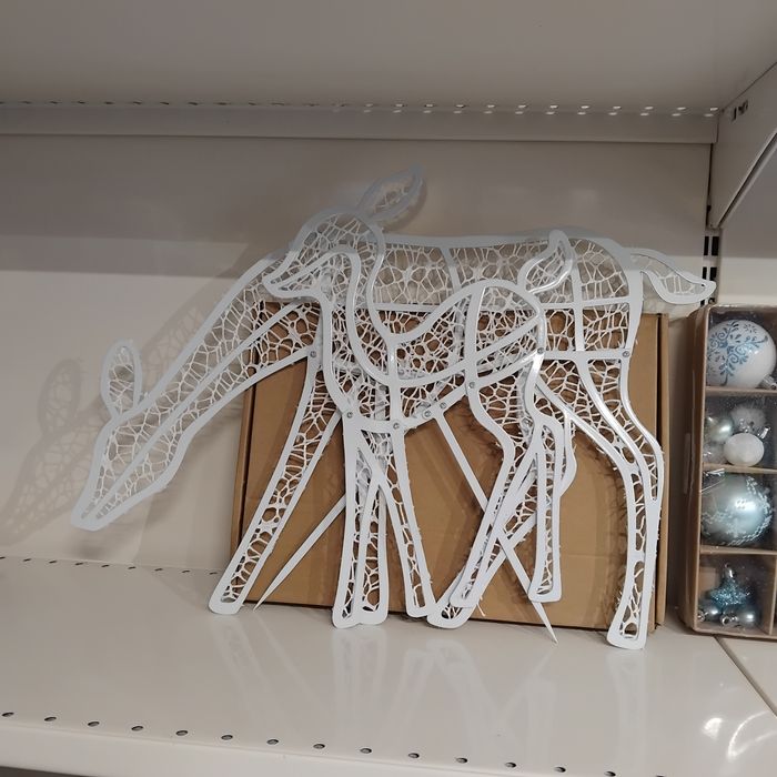 Металева прикраса оленів Статуї північних оленів на відкритому повітрі