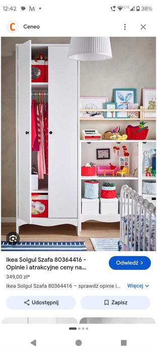 Szafa Ikea 60cmx55cmx180cm