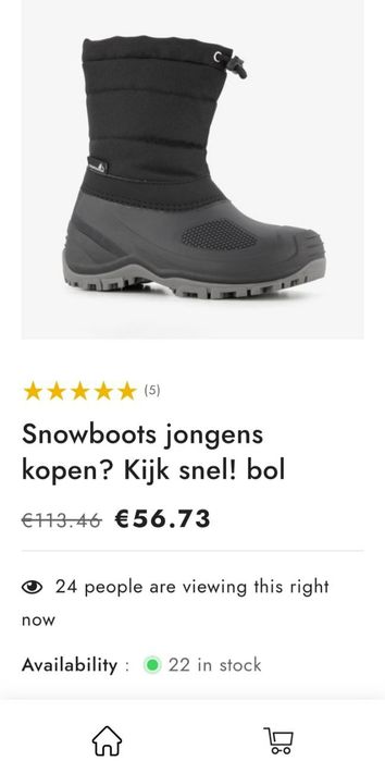 32, 34. Snowboots jongens, зимові сапожки дитячі, взуття для дітей