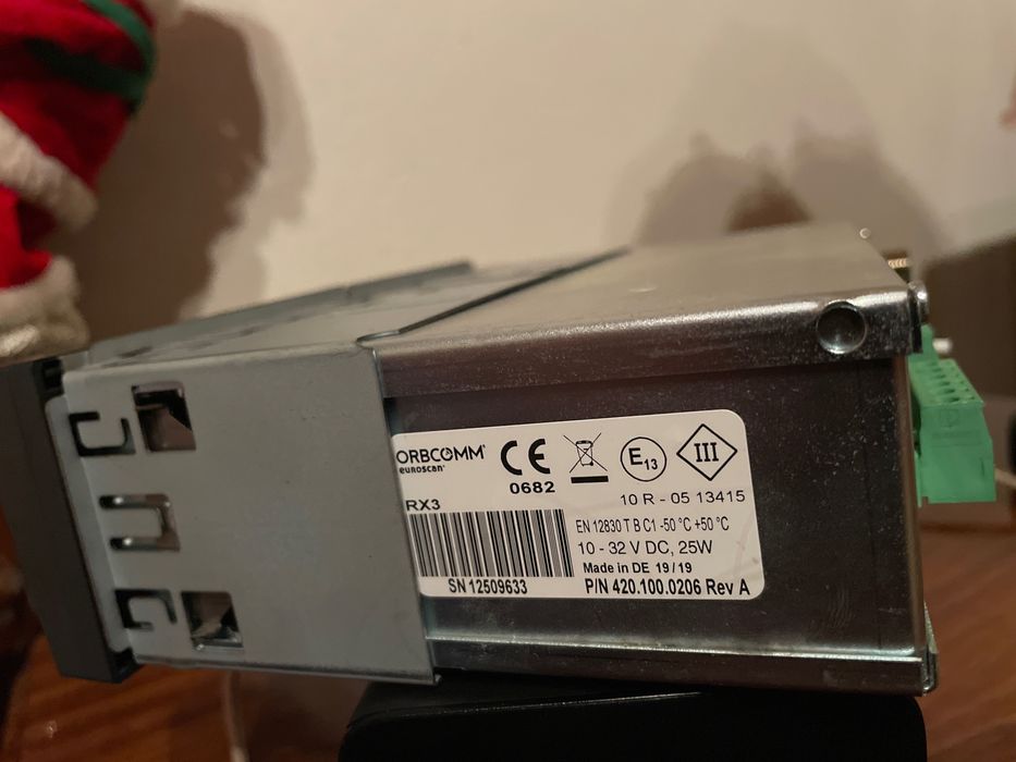 лентописец, реєстратор температури, термограф Euroscan OrbComm RX3