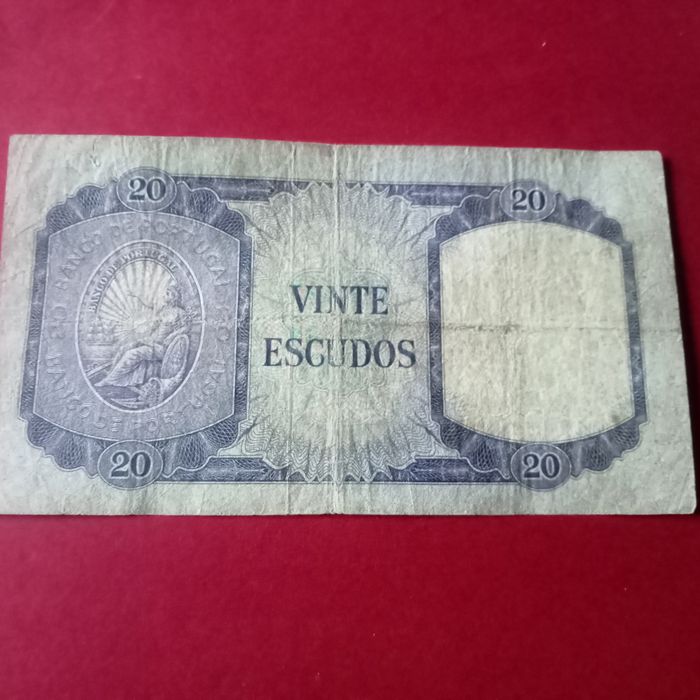 nota 20.00 escudos 1960