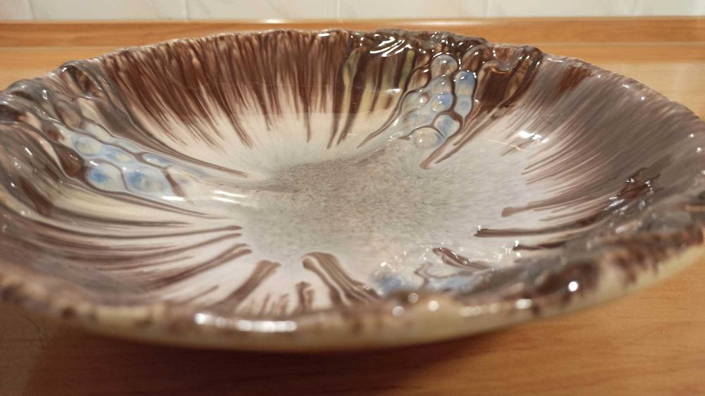 Oryginalny ceramiczny talerz, miska, 25 cm