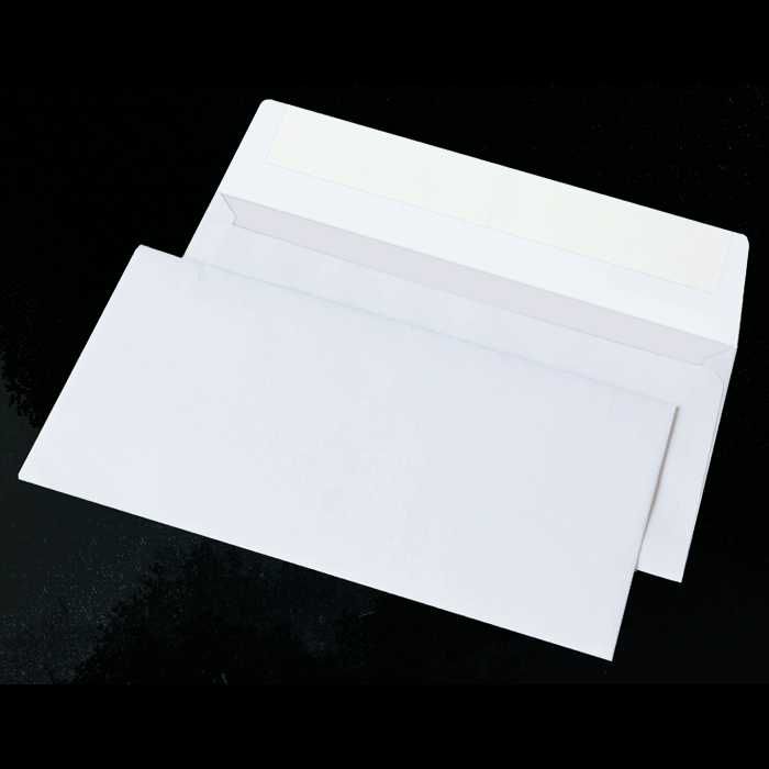 Поштовий конверт DL/E65 (110х220мм) білий, 75 г/м2 (коробка 1000 шт)