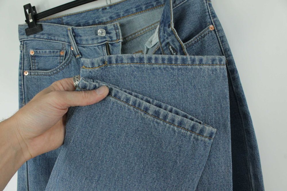 Класичні вінтажні джинси Levi's 505 Blue Denim Jeans Розмір W32/ — zdjęcie 4