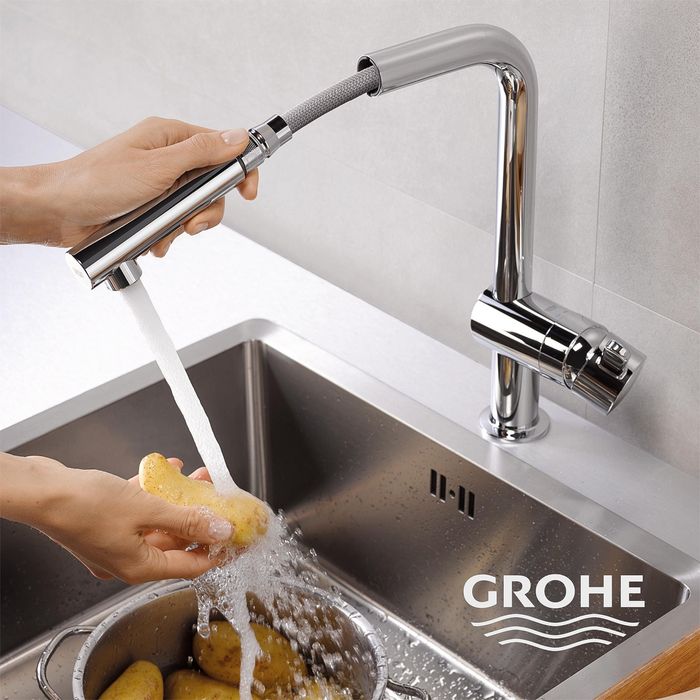 GROHE Minta bateria kuchenna z wyciąganą wylewką komfort i wygoda