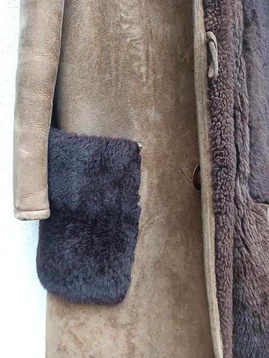 Kożuch męski brązowy uzywany