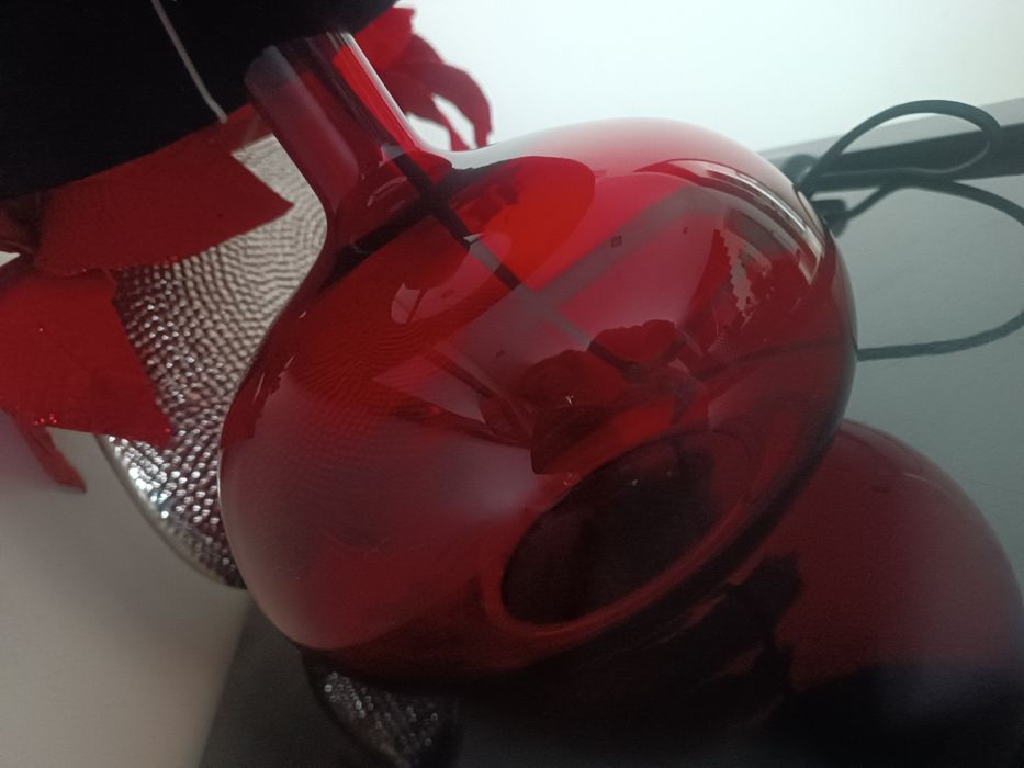 Candeeiro de vidro com regulador de intensidade