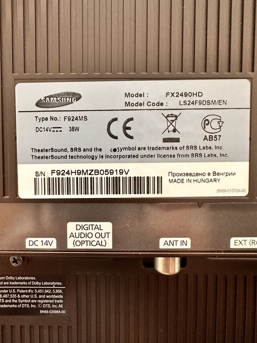 TV/Monitor LED Samsung FX2490HD