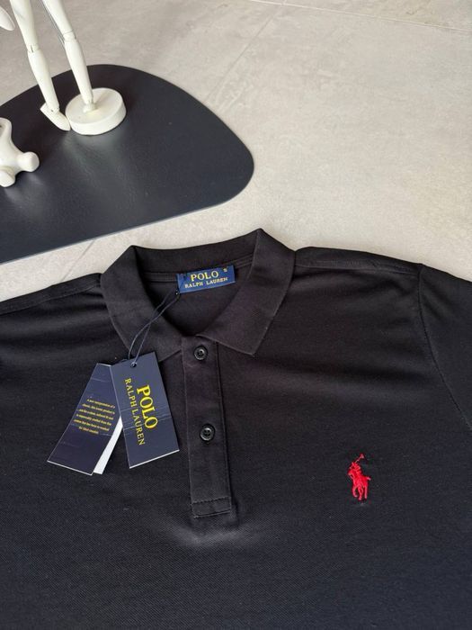 Чоловіча Футболка поло  Polo Ralph Lauren Black white old money