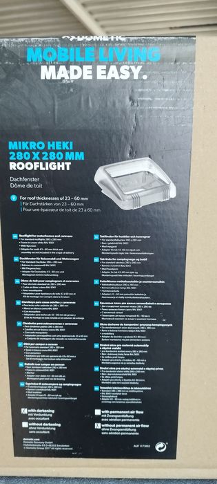 Roof clarabóia para autocaravana ou relotee