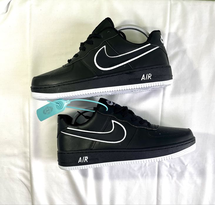 Ténis estilo Air Force preto/branco – Novo - Tamanho 43