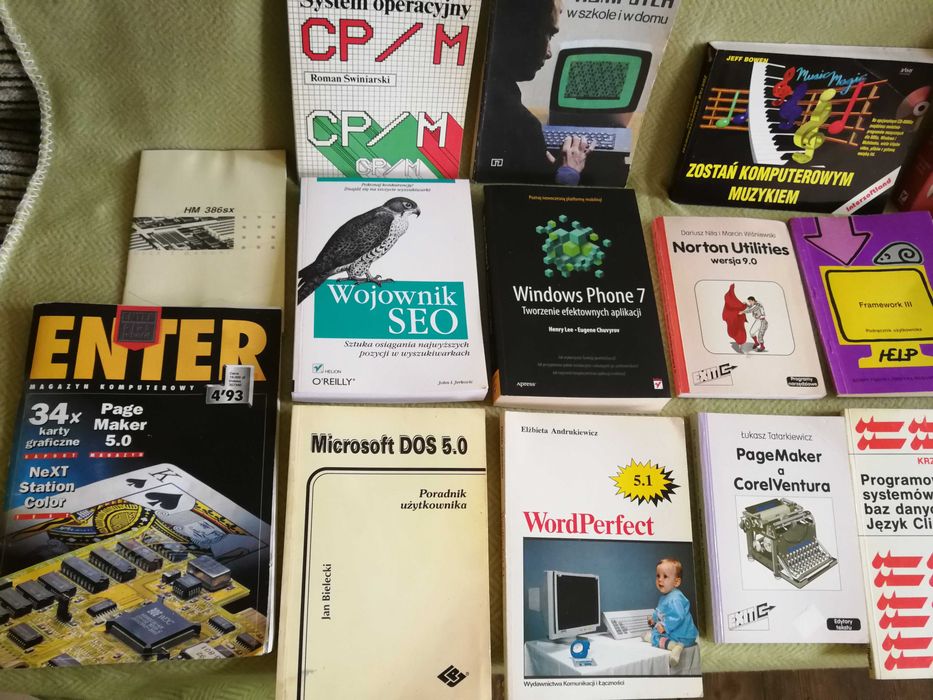 Komputer RETRO Systemy i Programowanie , PRL Zestaw Książek 16szt.