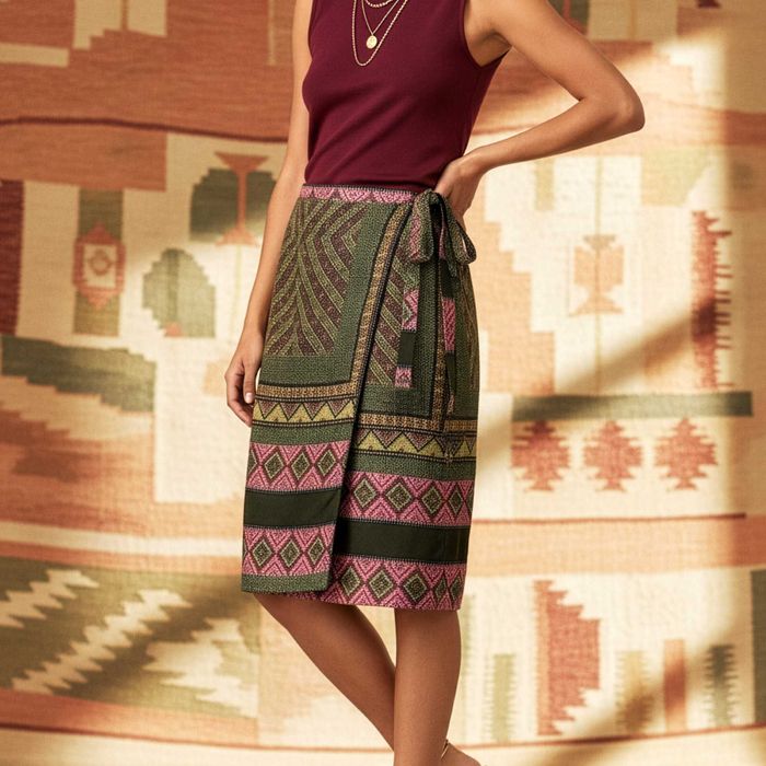 Nowa Spódnica kopertowa Massimo Dutti 100% jedwab- rozmiar 36