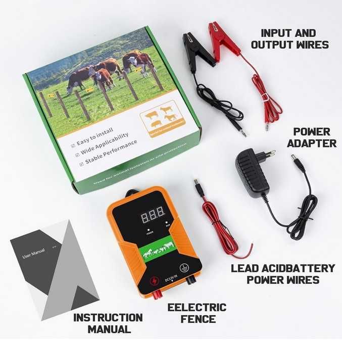 Cerca Elétrica 12Kv 15km 12VDC ou 220VAC