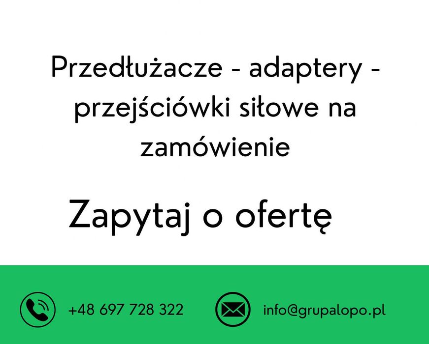 Przejściówka / adapter siłowy 400V 5P 125A --> 63A IP67 – 0,5 m jakość