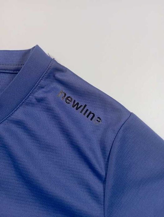 Newline męski T-shirt sportowy XS fioletowy treningowy techniczny