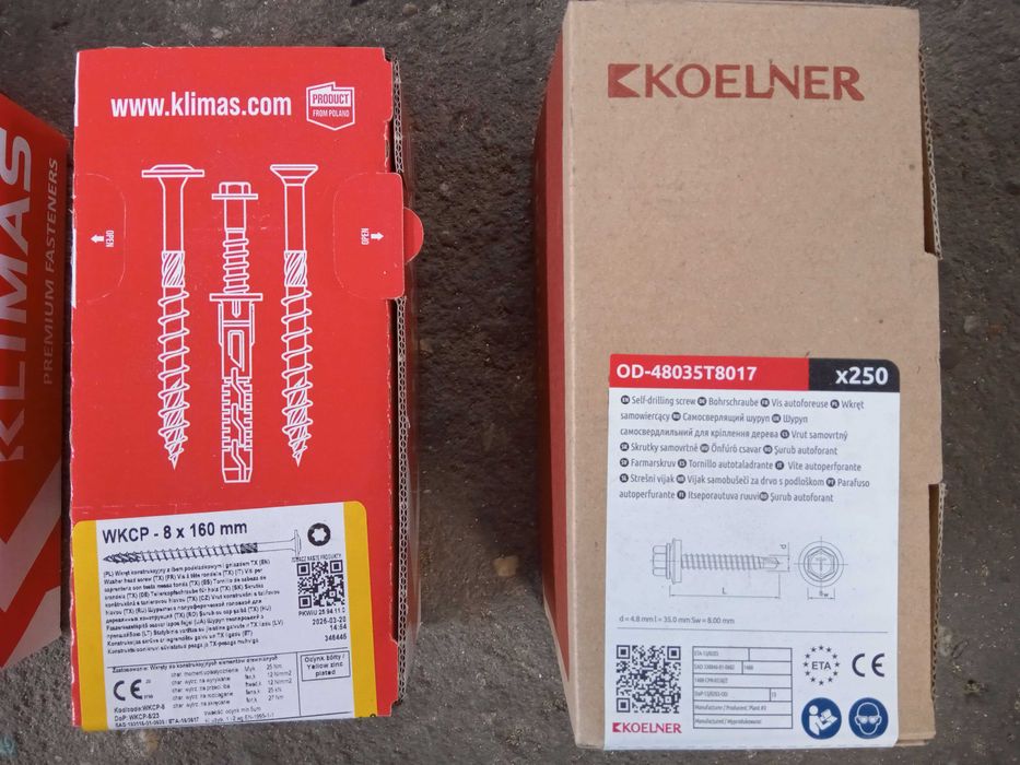 Wkręty do drewna - KLIMAS i KOELNER