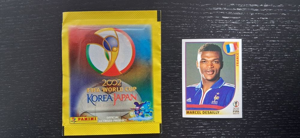 Cromo futebol Marcel Desaily Mundial 2002 da Panini