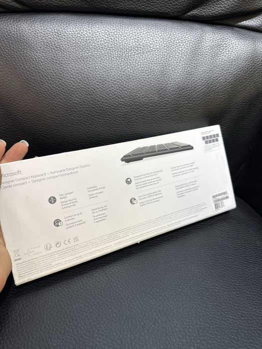 Клавіатура бездротова Microsoft Designer Compact Bluetooth Glacier