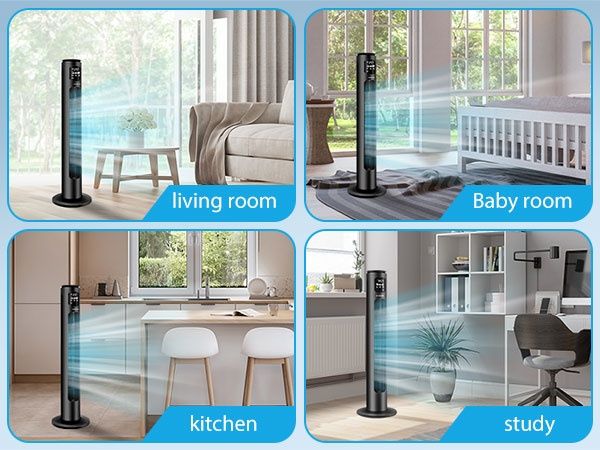 Wentylator kolumnowy Aigostar Ross Smart z Wifi i pilotem