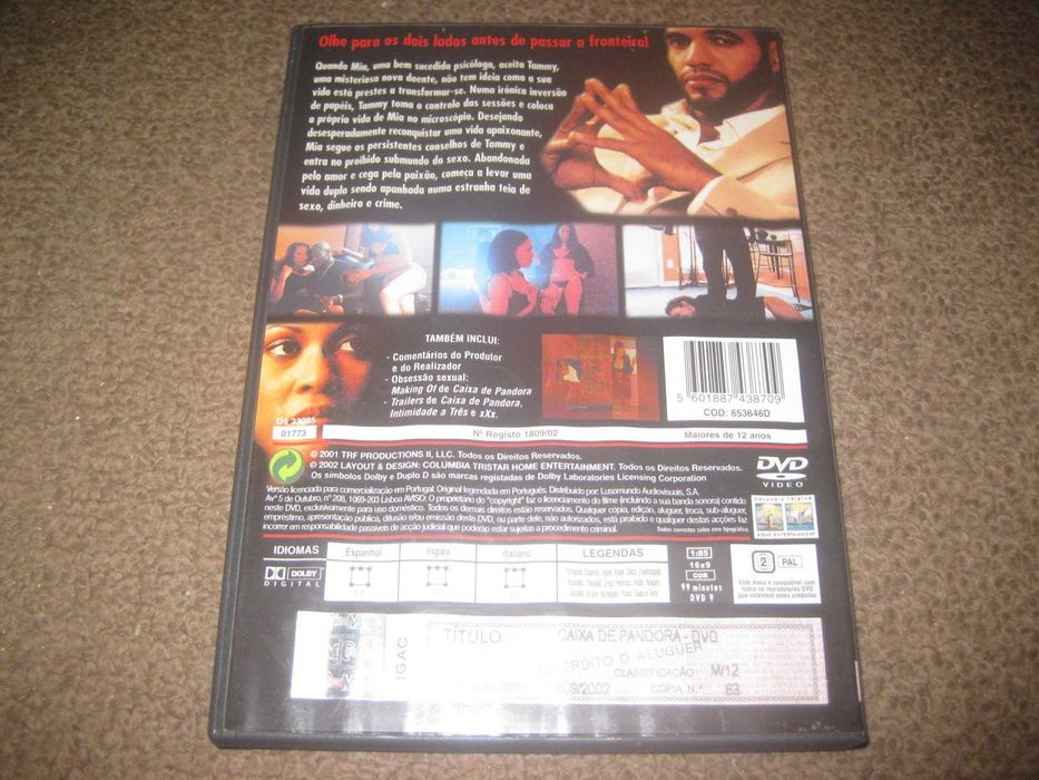 DVD "Caixa de Pandora" com Michael Jai White/Raro!
