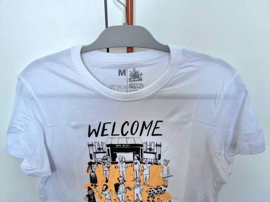 T-shirt NOS Alive '19 100% algodão, tamanho M - nunca usada
