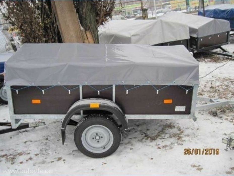 Прицеп легковой Хамер Люкс оцинкованный 2.15х1.31х0.40 причіп