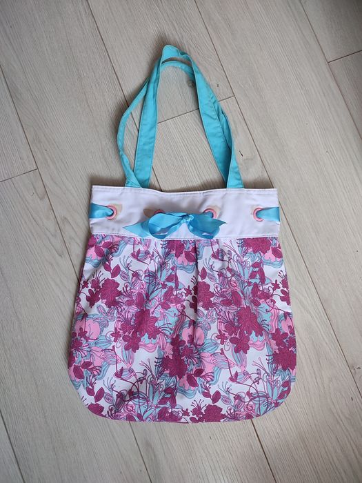 Torba plażowa na lato na plażę w kwiaty Esotiq