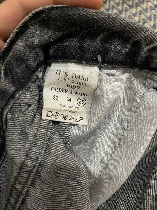 Чоловічі джинси IT’S BASIC / Baggy / L / сірі