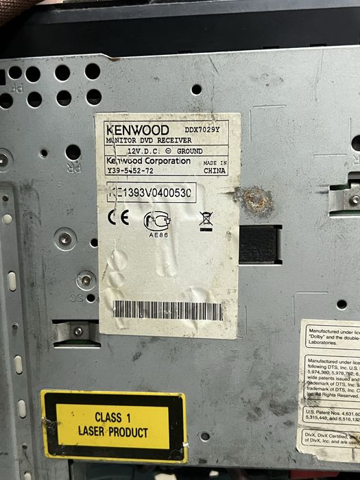 Kenwod ddx7029y  monitor dvd receiver