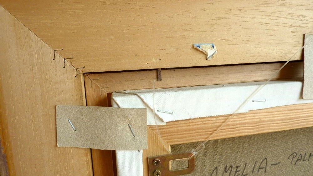 Obraz AMELIA Palma na dziedzińcu Andrzej Borowski akryl na płótnie