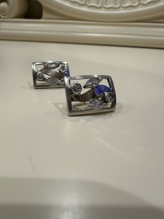 Кольцо серьги серебро 925
