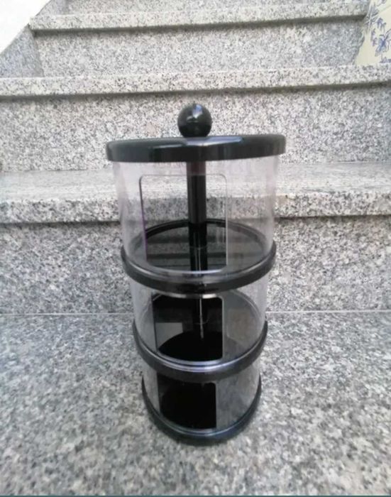 Tripé Mala máquina fotográfica Lata alfinete Oculos transparentes