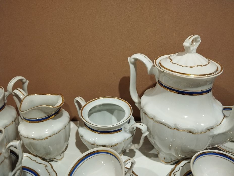 Zestaw serwis porcelanowy kawowy Wałbrzych