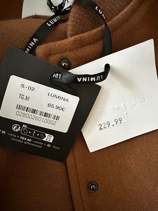 Karmelowa kurtka bomber z Luminy rozmiar M/L