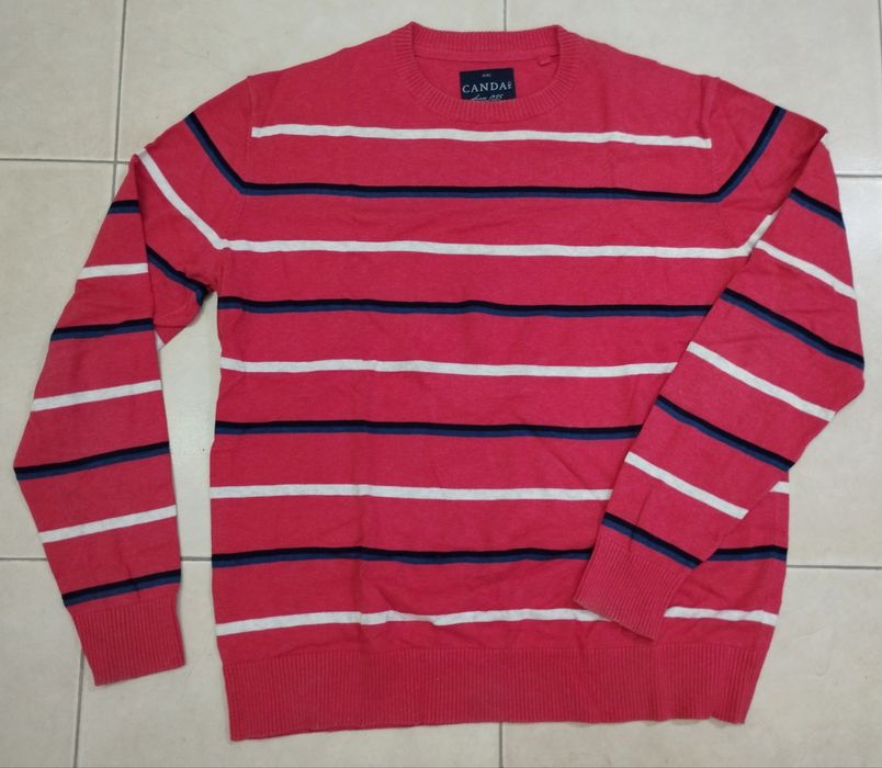 Camisola Vermelha Riscas C&A