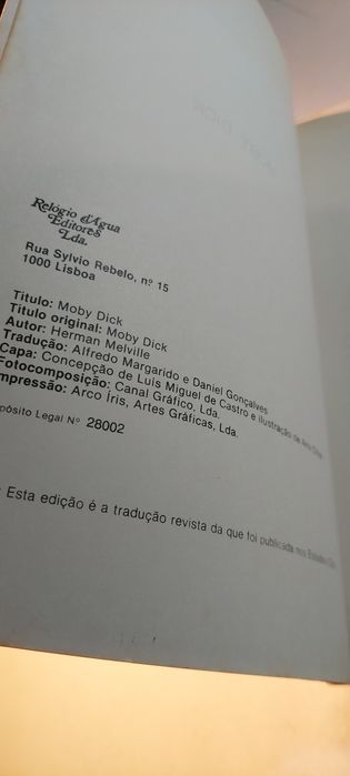 Moby Dick - Herman Melville (1° e 2° Volumes)
