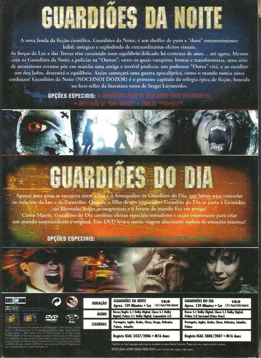Guardiões da Noite & Guardiões do Dia (2 DVD) (2004 / 2006)
